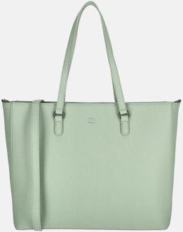 Duifhuizen Saffiano shopper L pistachio Lichtgroen