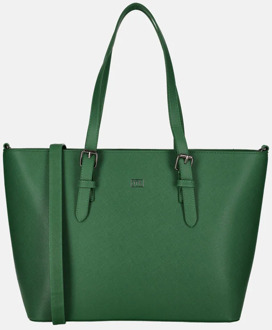 Duifhuizen Saffiano shopper M papegaai groen