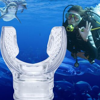 Duik Buis Snorkel Siliconen Clear Onderwater Duiken Buis Snorkel Mondstuk Regulator Zwemmen Accessoires