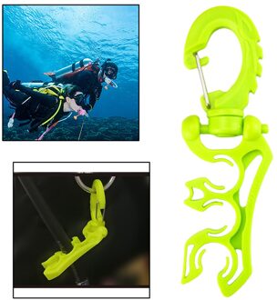 Duiken 3 Regulator Bcd Slang Houder Retainer Bcd Clip Regulator Retainer Gesp Haak groen