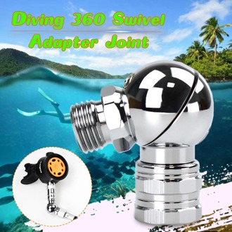 Duiken Klep Swivel Adapter Joint Onderwater Duikuitrusting 360 Swivel Adapter Joint Voor Duiken Secundaire Klep Hoofd Regulator
