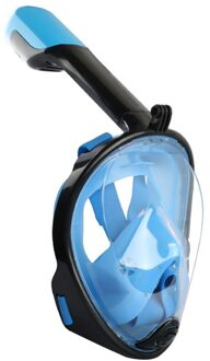 Duiken Masker Full Face Snorkelen Masker Onderwater Anti Fog Snorkelen Duiken Masker Voor Zwemmen Onderwatervissers Duik licht blauw / S/m