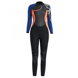 Duiken Pak 1.5 Mm Ademend Duiken Wetsuit Een Stuk Lange Mouw Unisex Surfen Zwemmen Zeilen Kleding Duikuitrusting oranje S