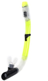Duiken Snorkel Alle Droge Zwemmen Snorkel Scuba Beademingsbuis Snorkelen Duiken Ademlucht Buis Zwemmen Trainingsapparatuur geel