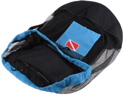 Duiken Snorkelen Mesh Rugzak Dive Gear Dry Bag Sack Pack Beach Fin Snorkel Vinnen Masker Mesh Zak Houder Duiken tassen donker blauw 80L Backp