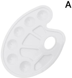 Duim Gat Kleurenpalet Voor Schilderen Art Verf Plastic Lade Tekening Palet Watercolo Kleur Voor Olie C3E5