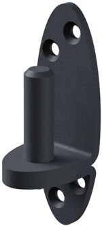 Duimplaat Oviedo Di-haak Grafietgrijze Kunststof Coating Ø16/113x40mm