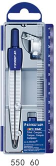 Duitse Staedtler Student Kompas Set 550 50/55/60 Geometrische Tekening Heerser Aluminium 550 60