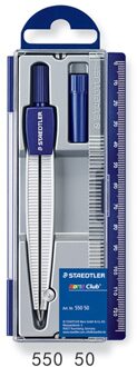 Duitse Staedtler Student Kompas Set 550 50/55/60 Geometrische Tekening Heerser Aluminium