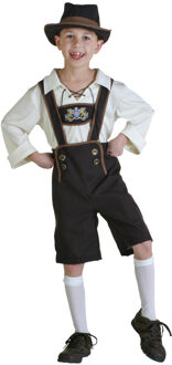 Duitsers Oktoberfest Festival Jongen Lederhosen Kostuum Bier Fancy Dress Maat Ml XL