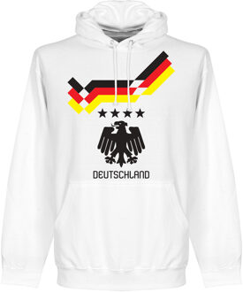 Duitsland 1990 Hooded Sweater - Wit