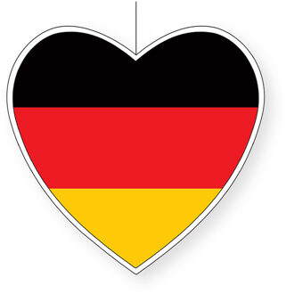 Duitsland hangdecoratie hart 28 cm