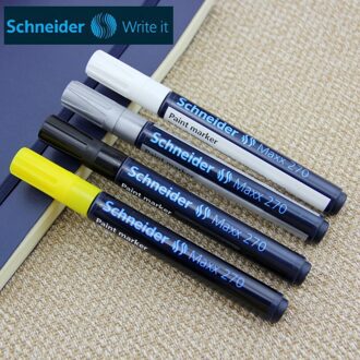 Duitsland Schneider 270 Hittebestendige Verf Gekleurde Marker Pen 2Mm 1Pcs wit