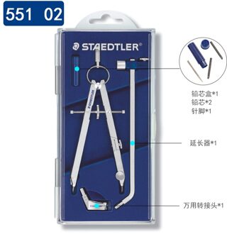 Duitsland Staedtler 551 01 02 Professionele Enkele Precisie Kompas Instelknop Extension Arm Metalen 551 02