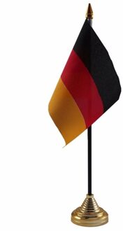 Duitsland tafelvlaggetje 10 x 15 cm met standaard