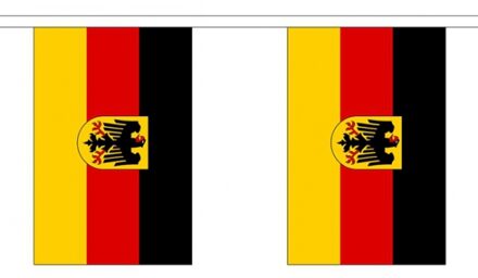 Duitsland vlaggenlijn van stof 3 m Multi
