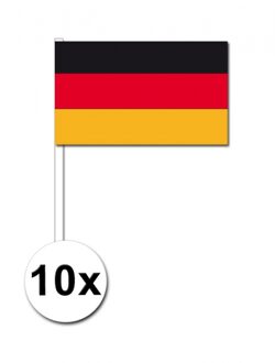 Duitsland zwaai vlaggetjes 10 stuks