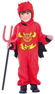 Duivel Jumpsuit kind Rood - Zalm