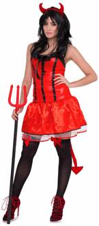 Duivel jurkje dames Rood - Zalm