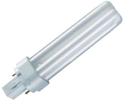 Dulux-D spaarlamp 10W/827 G24D-1 FS1 Wit
