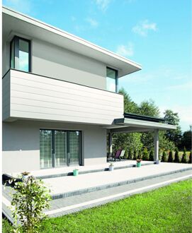 Dumaclin Gevelbekleding T08 Wit - Mat - 18,5x240 Cm - Pakketinhoud 2,66 M² - 6 Stuks