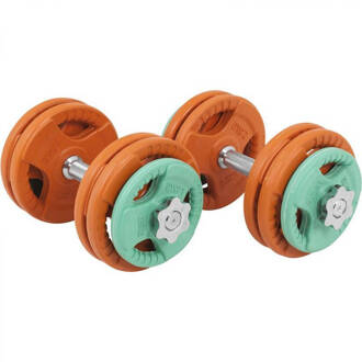 Dumbbellset 30 Kg Gripper Gietijzer (Rubber Coating)