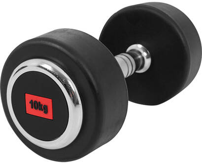 Dumbell 10 kg (1 x 10kg) Gietijzer met rubberen coating