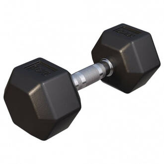 Dumbell - 10 Kg - Gietijzer (Rubber Coating) - Hexagon