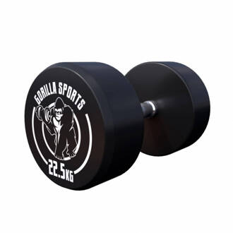 Dumbell - 22,5 Kg - Gietijzer (Rubber Coating) - Met Logo