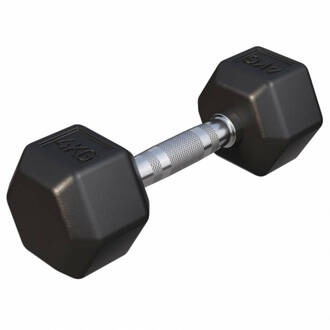 Dumbell - 4 Kg - Gietijzer (Rubber Coating) - Hexagon