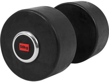 Dumbell 50 kg (1 x 50kg) Gietijzer met rubberen coating