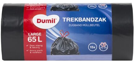 Dumil 3x Dumil afval trekbandzak 65 liter