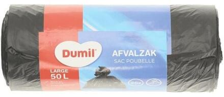 Dumil Afvalzak 50L 20pcs zwart