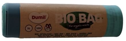 Dumil Bio Trekbandzakken 5L 10 stuks groen