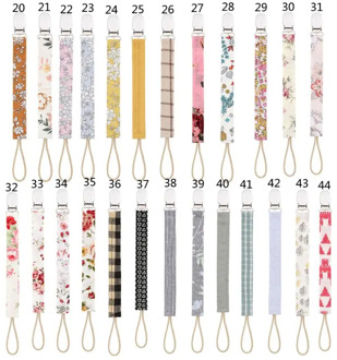 Dummy Clips Pacifier Clips Pacifier Clip Chain Cotton Linen Baby Teething Holder