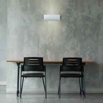 Duna LED wandlamp, mat wit