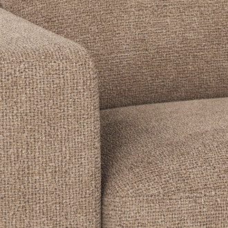 Duncan modulaire chaise longue taupe - links - 129 cm