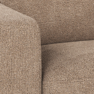 Duncan modulaire chaise longue taupe - rechts - 129 cm