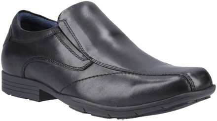 Dundee Leren Zwarte Instapschoenen Voor Heren - EU 47.5 / UK 12