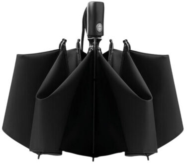 Dundee opvouwbare omkeerbare vouwparaplu Zwart - One size