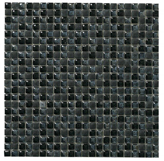 Dune Ceramic Mosaics Mozaiektegel 30x30cm Orion 8mm Mat/Glans zwart 1916843 Zwart mat