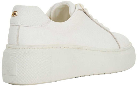 Dune London Dames/Dames Estrids Leren Veterschoenen (Wit) - maat