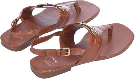Dune London Dames/Dames Langley Leren Snaffel Sandalen (Tan) Bruin