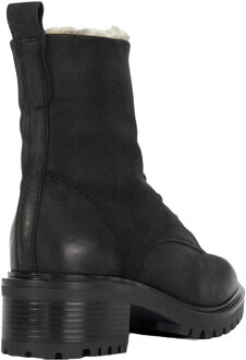 Dune London Dames/Dames Paniz Faux Fur Gevoerde Chunky Enkellaarsjes (Zwart)