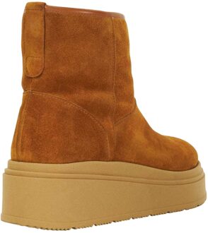 Dune London Dames/Dames Podsey Suède Shearling Enkellaarsjes (Tan) Bruin