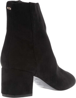 Dune London Dames/Dames Suede Blokhak Enkellaarsjes (Zwart)