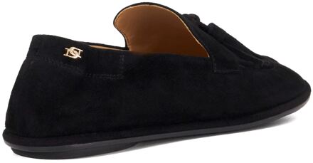 Dune London Dune Aardende Suède Dames Zwarte Instappers - EU 37 / UK 4