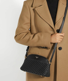 Dune London Dune Accessories Distinct - Geweven Schoudertas Zwart