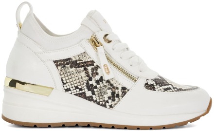 Dune London Dune Dames Eilisia - Wedge Sneakers Wit