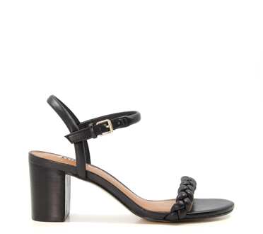 Dune London Dune Dames JASLYN Blokhak Sandalen Zwart - EU 39/ UK 6